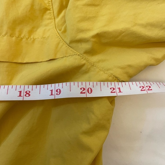 J. Crew size large yellow light windbreaker jacket - Picture 8 of 12